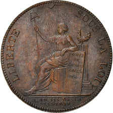 Moneta, Francja, Monneron à la Liberté, 2 Sols, 1791, Birmingham, AU(55-58)