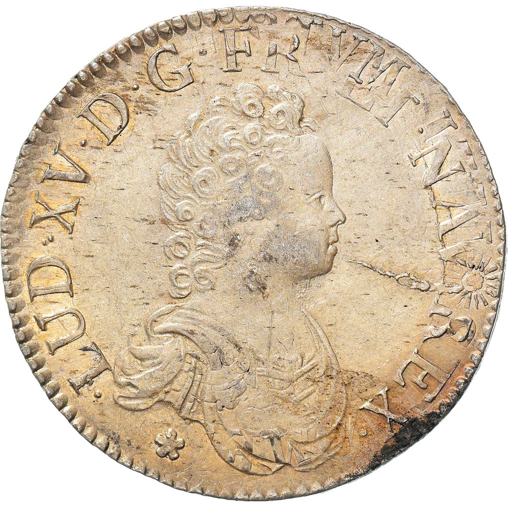 Coin, France, Louis XV, Écu Vertugadin, Ecu, 1716, Lille, AU(50-53), Silver