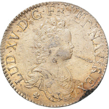 Munten, Frankrijk, Louis XV, Écu Vertugadin, Ecu, 1716, Lille, ZF+, Zilver