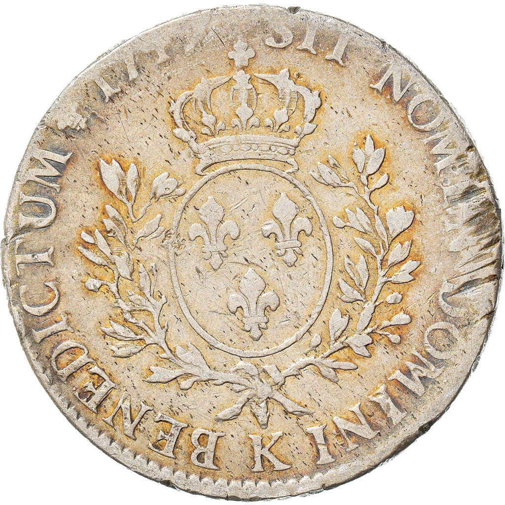 Moeda, França, Louis XV, Écu au bandeau, Ecu, 1749/7, Bordeaux, VF(30-35)