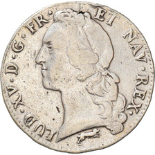 Moneta, Francja, Louis XV, Ecu, 1761, Orléans, VF(20-25), Srebro, KM:523.18
