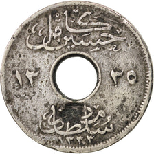Egitto, Hussein Kamil, 2 Milliemes, 1917, B+, Rame-nichel, KM:314