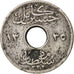 Egitto, Hussein Kamil, 2 Milliemes, 1917, B+, Rame-nichel, KM:314