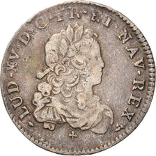 Moeda, França, Louis XV, 1/3 Écu de France, 1/3 Ecu, 1720, Rouen, VF(30-35)