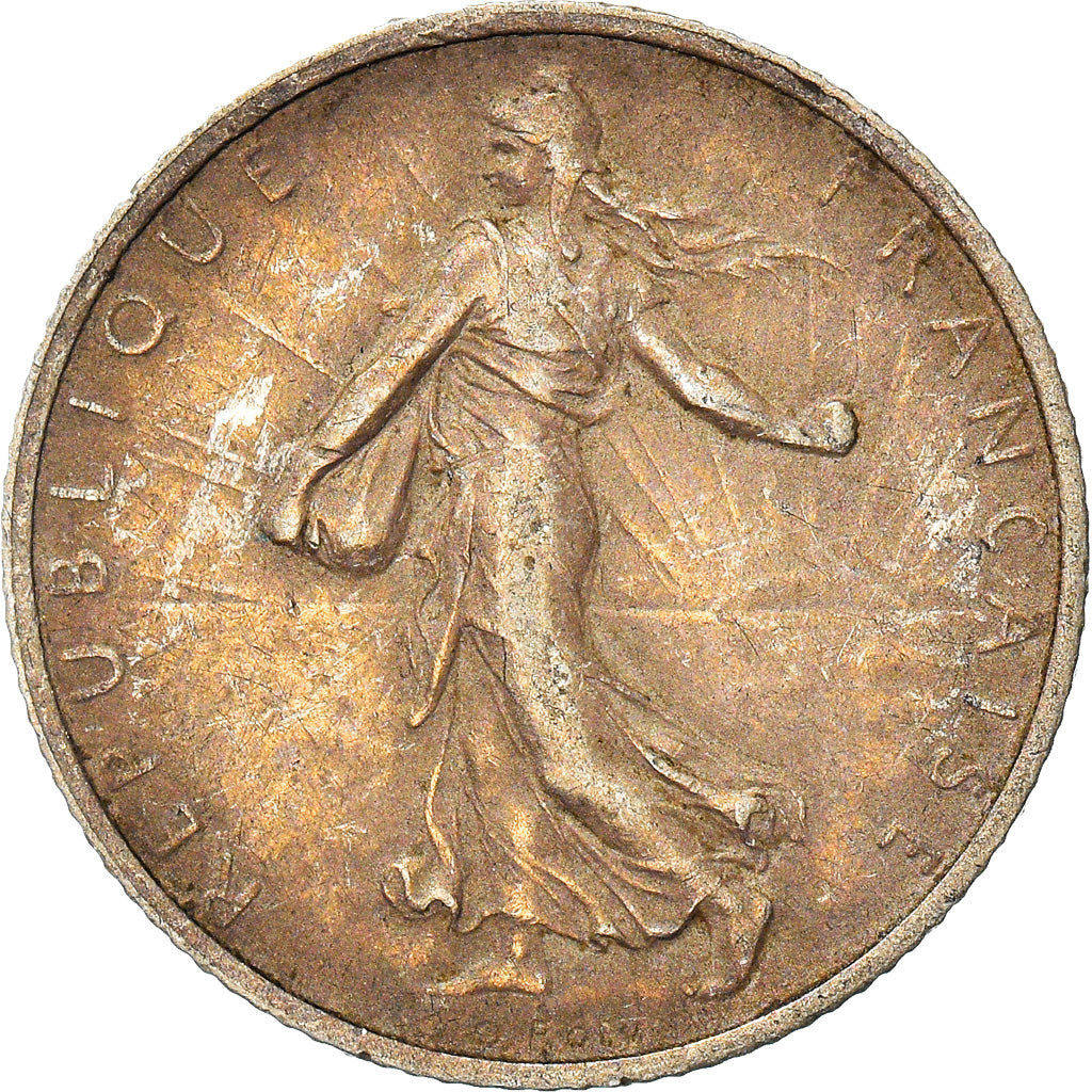 Coin, France, Semeuse, Franc, 1898, Paris, Flan mat, AU(50-53), Silver