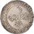 Monnaie, France, Henri III, 1/2 Franc au col plat, 1588, Saint Lô, TTB, Argent