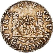 Munten, Mexico, Charles III, 2 Reales, 1761, Mexico City, PR, Zilver, KM:87