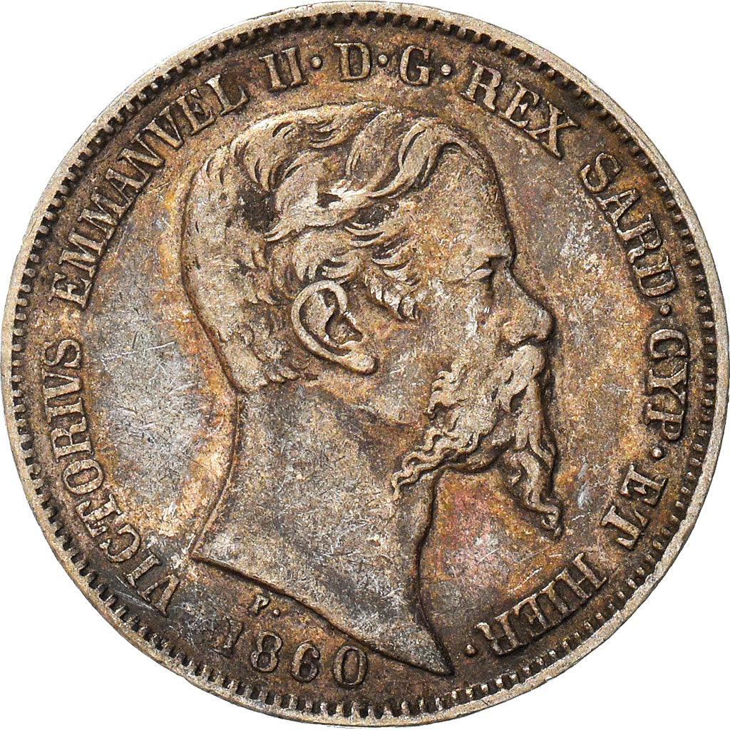 Moneta, STATI ITALIANI, SARDINIA, Vittorio Emanuele II, Lira, 1860, Milan, BB