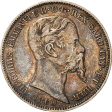 Moneta, STATI ITALIANI, SARDINIA, Vittorio Emanuele II, Lira, 1860, Milan, BB