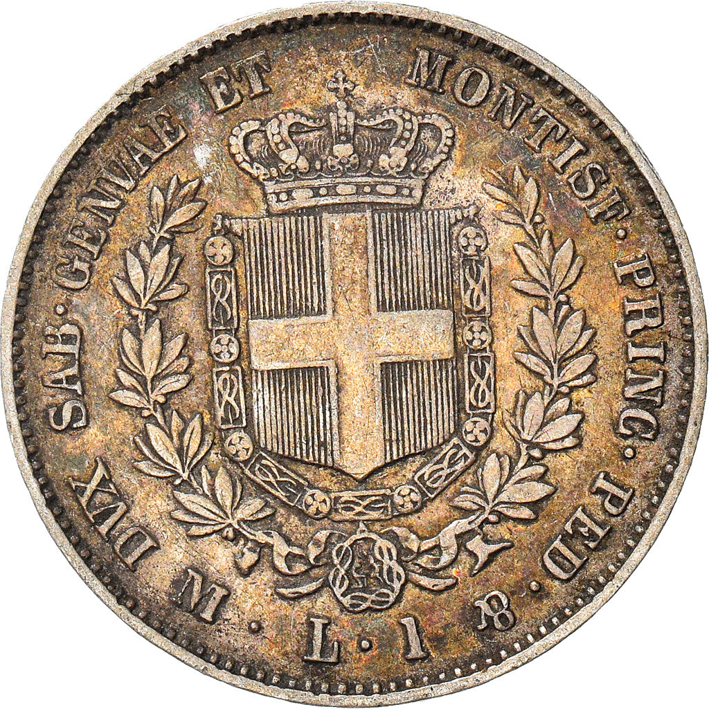 Moneta, STATI ITALIANI, SARDINIA, Vittorio Emanuele II, Lira, 1860, Milan, BB