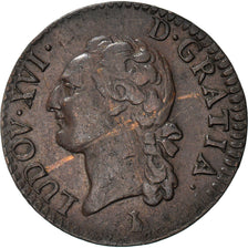 Monnaie, France, Louis XVI, 1/2 Sol ou 1/2 sou, 1/2 Sol, 1788, Nantes, TTB
