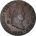 Moneta, Hiszpania, Ferdinand VII, 4 maravedis, 1833, Segovia, MS(60-62), Miedź