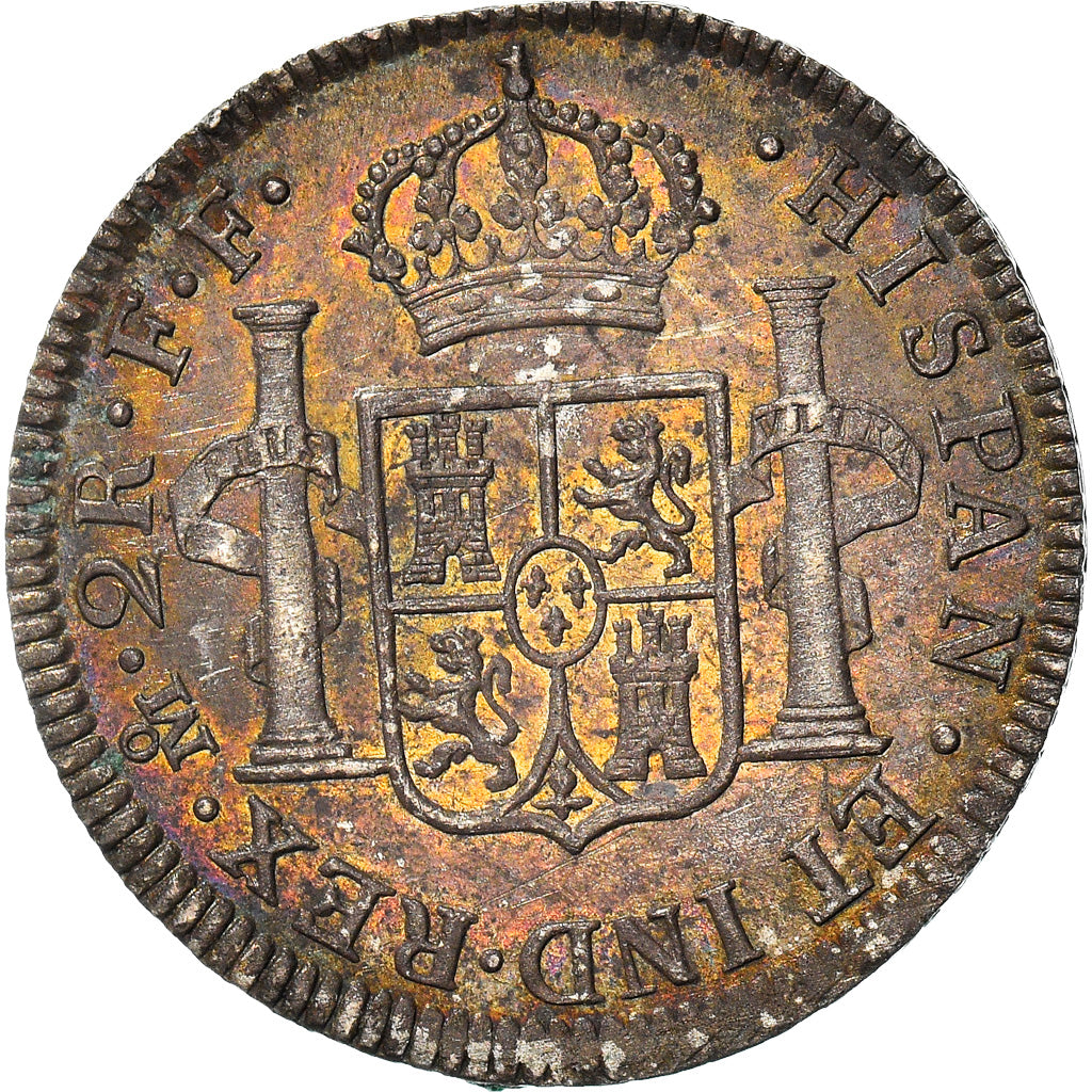 Coin, Mexico, Charles III, 2 Reales, 1781, Mexico City, MS(63), Silver, KM:88.2