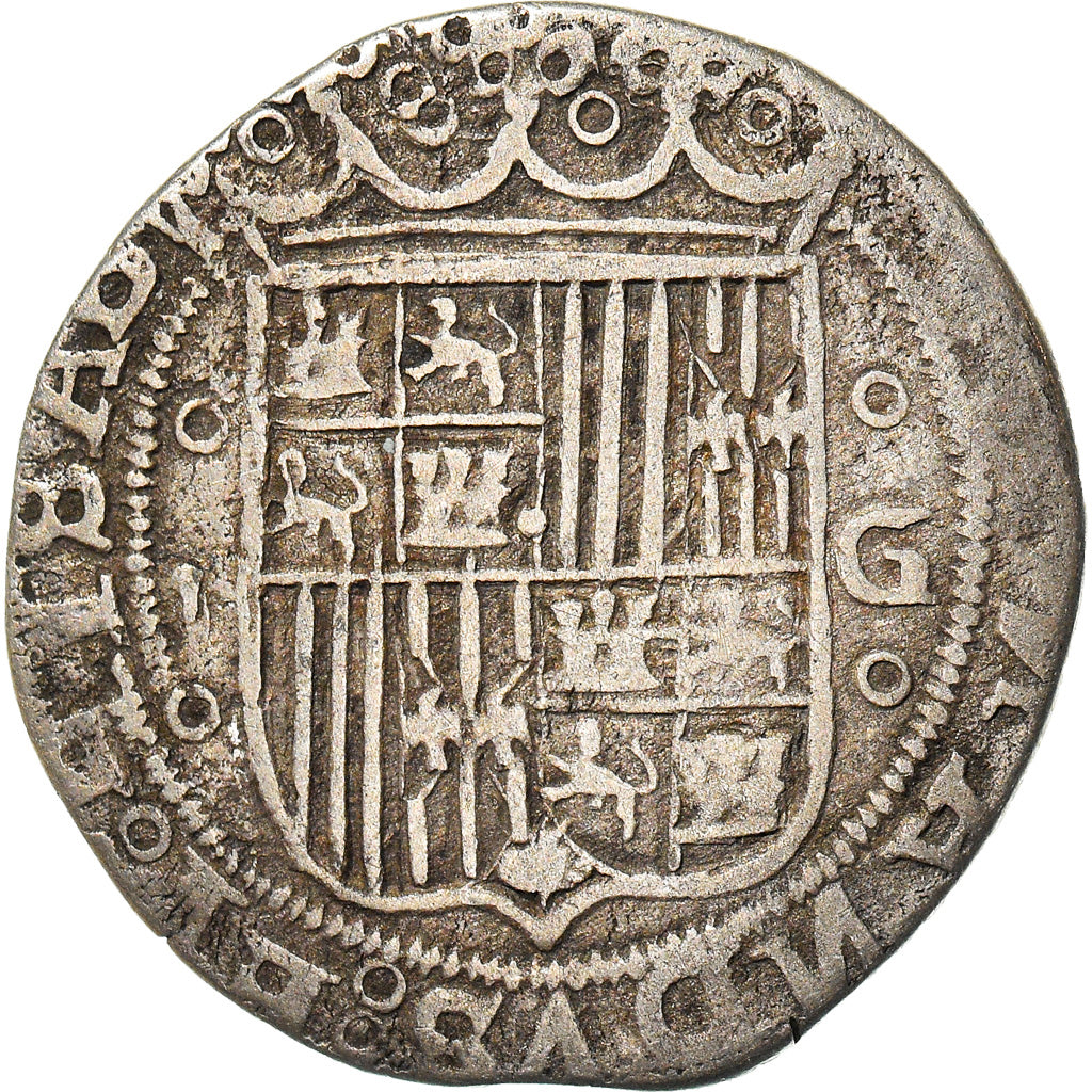 Moneda, España, Fernando & Isabel, 2 Reales, Granada, MBC, Plata