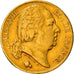 Moneta, Francia, Louis XVIII, 20 Francs, 1818, Paris, BB, Oro, KM:712.1