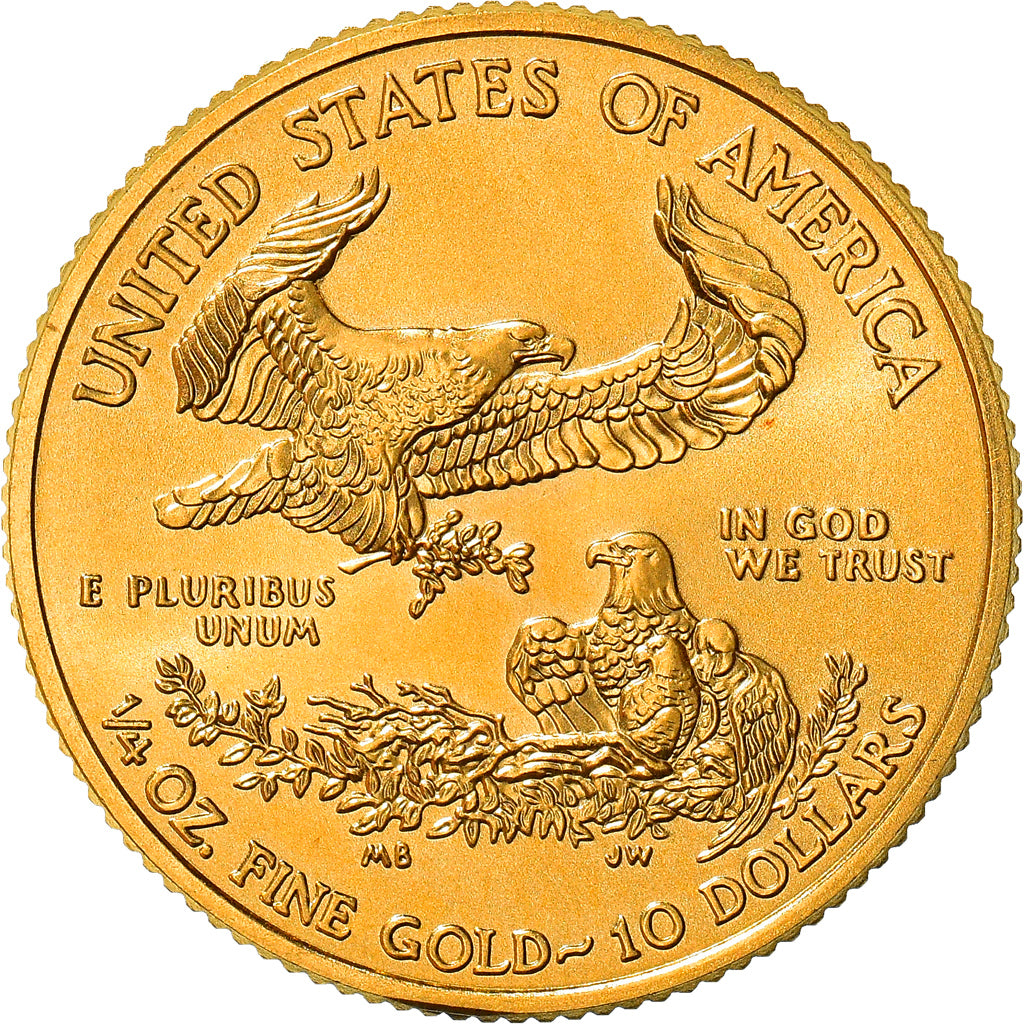 Coin, United States, Liberty, $10, 2013, U.S. Mint, 1/4 Oz, MS(65-70), Gold