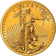 Monnaie, États-Unis, Liberty, $10, 2013, U.S. Mint, 1/4 Once, FDC, Or, KM:217