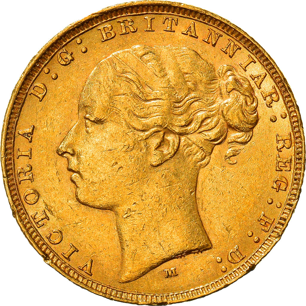 Coin, Australia, Victoria, Sovereign, 1883, Melbourne, AU(50-53), Gold, KM:7