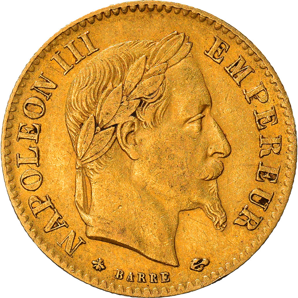 Coin, France, Napoleon III, 10 Francs, 1868, Paris, EF(40-45), Gold, KM:800.1