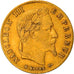 Moneta, Francia, Napoleon III, 5 Francs, 1866, Strasbourg, BB, Oro, KM:803.2