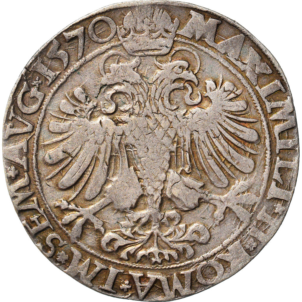 Moneta, Belgia, Principalty of Liege, Maximilian II, Thaler, 1570, VF(30-35)