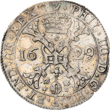 Moneta, Paesi Bassi Spagnoli, BRABANT, Philip IV, Patagon, 1629, Antwerp, BB+