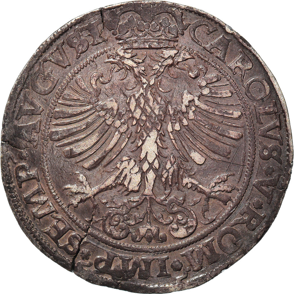 Moneta, Belgio, Principalty of Liege, George of Austria, Thaler, 1556, Hasselt