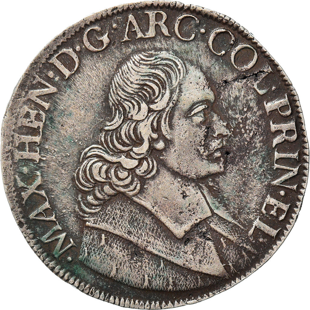 Moeda, LIÈGE, Maximilian Henry, Patagon, 1682, Liege, VF(30-35), Prata, KM:80