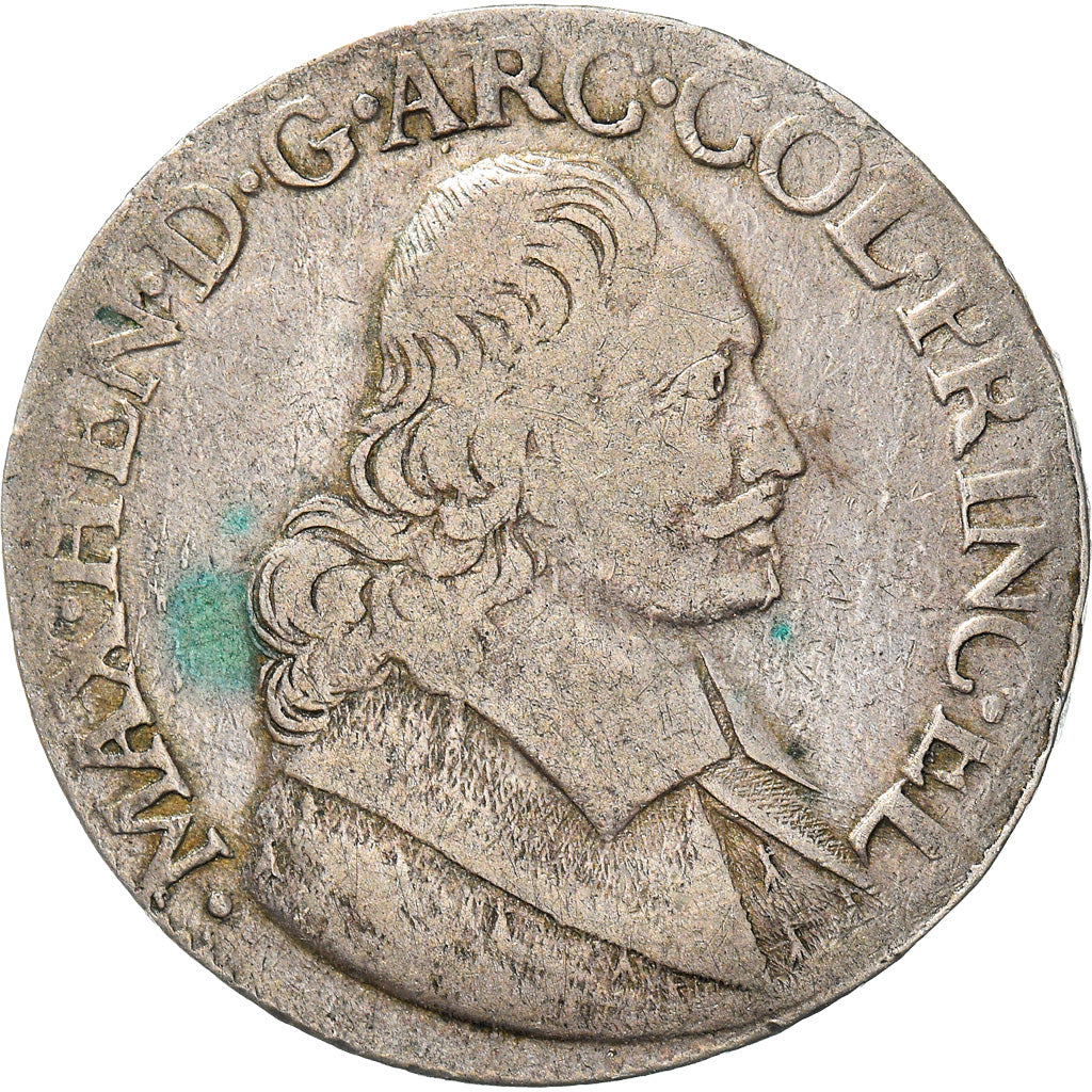 Coin, LIEGE, Maximilian Henry, Patagon, 1679, Liege, VF(20-25), Silver, KM:80