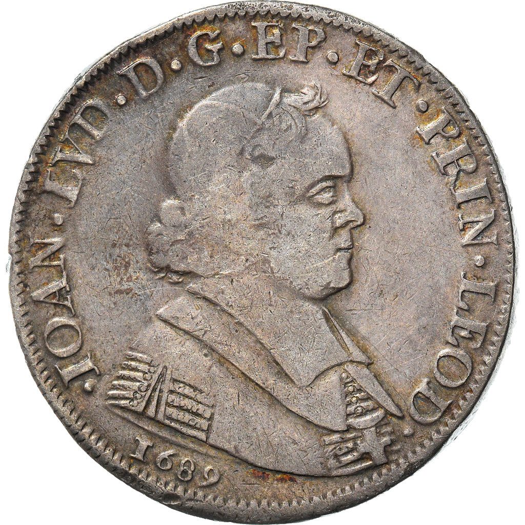 Coin, LIEGE, John Louis, Ducatone, 1689, Liege, EF(40-45), Silver, KM:101