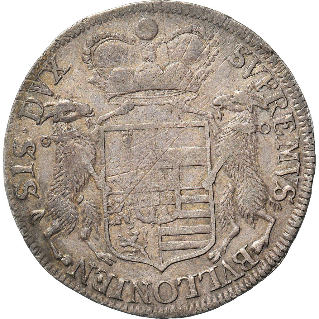 Coin, LIEGE, John Louis, Ducatone, 1689, Liege, EF(40-45), Silver, KM:101