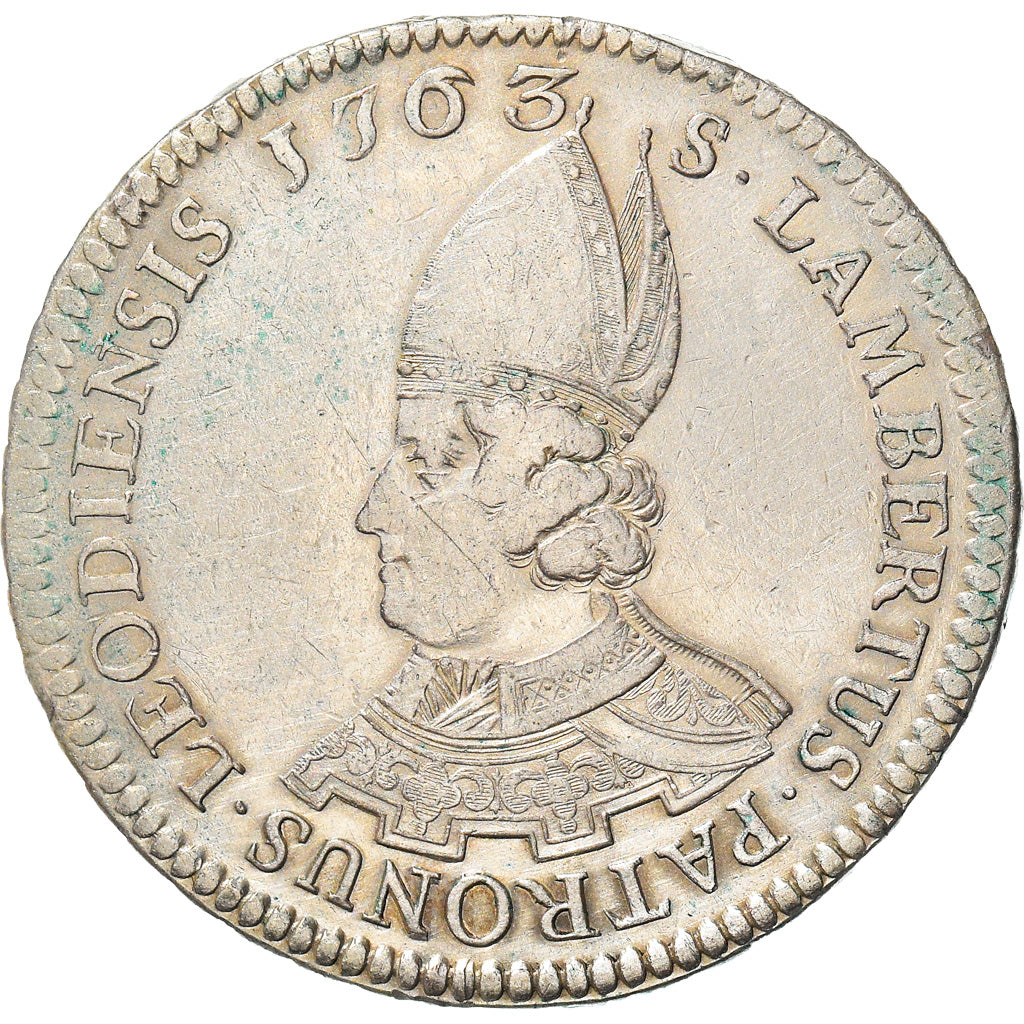 Monnaie, LIEGE, Sede Vacante, Patagon, 48 Sols, 1763, Liege, TTB, Argent, KM:166