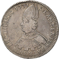 Munten, LUIK, Sede Vacante, Patagon, 48 Sols, 1771, Liege, ZF, Zilver, KM:171