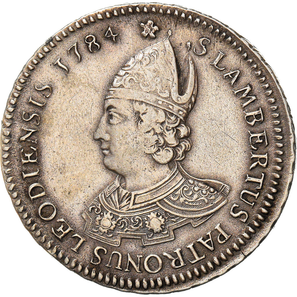 Coin, LIEGE, Sede Vacante, Patagon, 48 Sols, 1784, Liege, AU(50-53), Silver