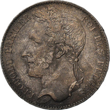 Moneta, Belgia, Leopold I, 5 Francs, 5 Frank, 1849, AU(50-53), Srebro, KM:3.2