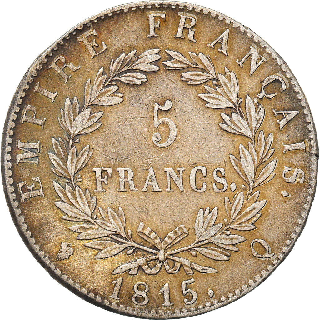 Moneta, Francia, Napoléon I, 5 Francs, 1815, Perpignan, BB+, Argento, KM:704.7
