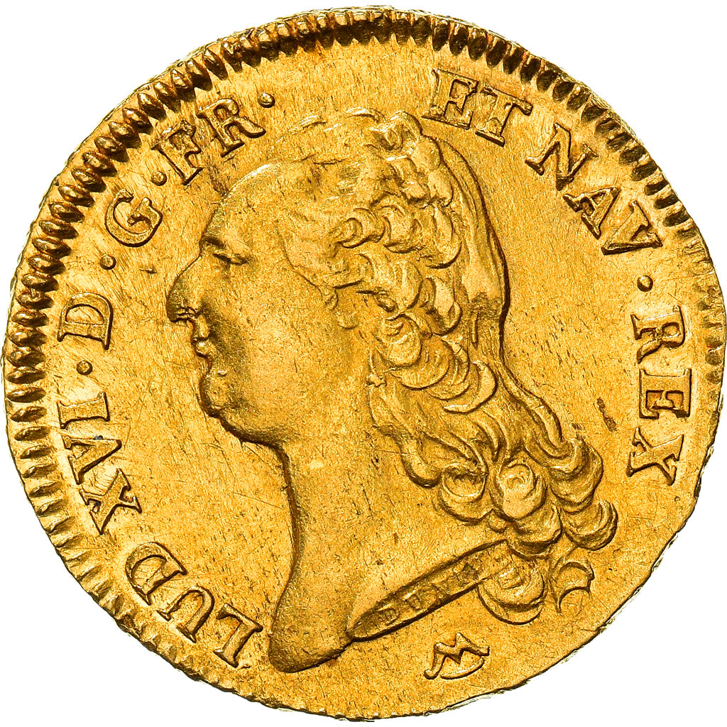 Moneta, Francia, Louis XVI, Double louis d'or à la tête nue, 2 Louis D'or