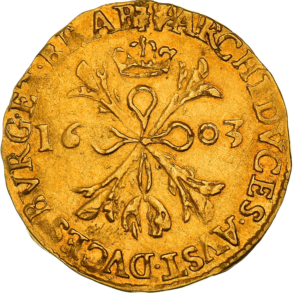 Coin, Spanish Netherlands, BRABANT, Albert & Isabella, 2 Albertin, 4/3 Ducat