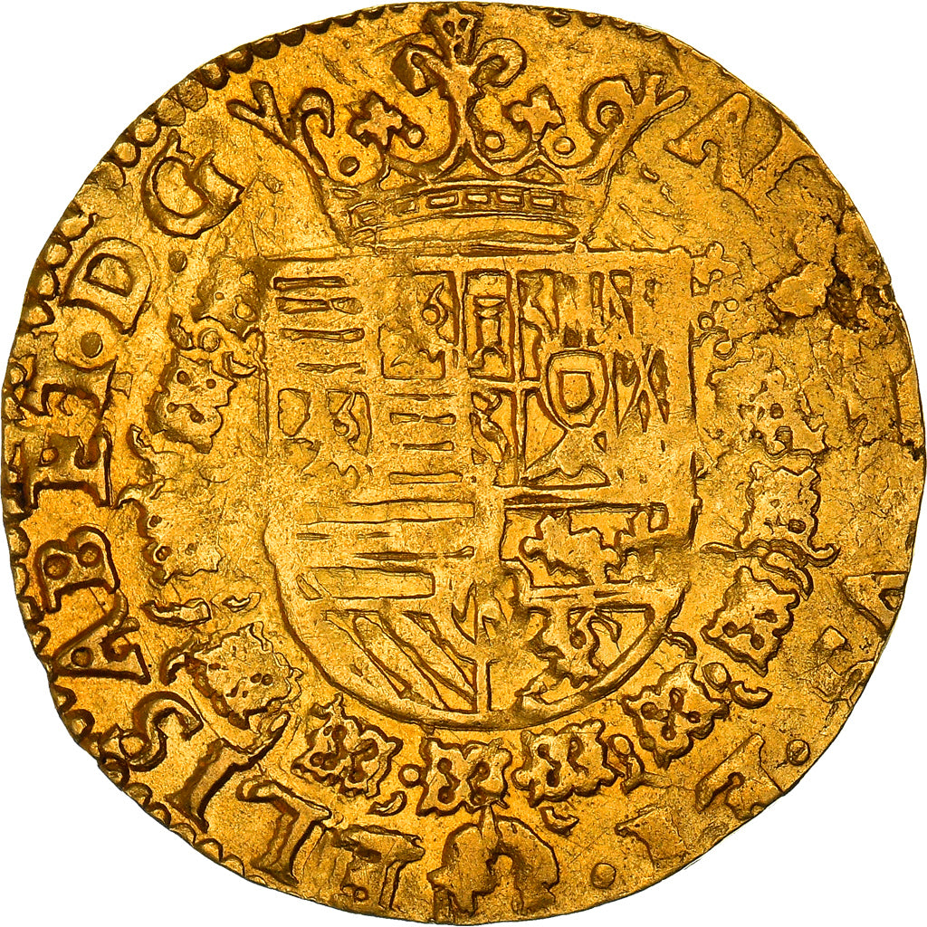 Coin, Spanish Netherlands, TOURNAI, Albert & Isabella, 2 Albertin, Corona, 1602