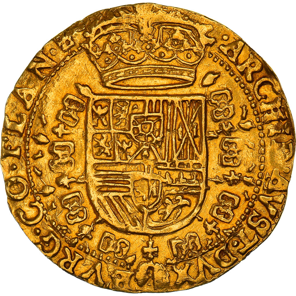 Coin, Spanish Netherlands, Flanders, Philip IV, Souverain D'or, Lion d'Or, 1649