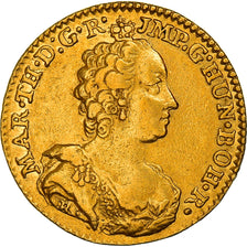 Coin, AUSTRIAN NETHERLANDS, Maria Theresa, 1/2 Souverain D'or, 1757, Antwerp