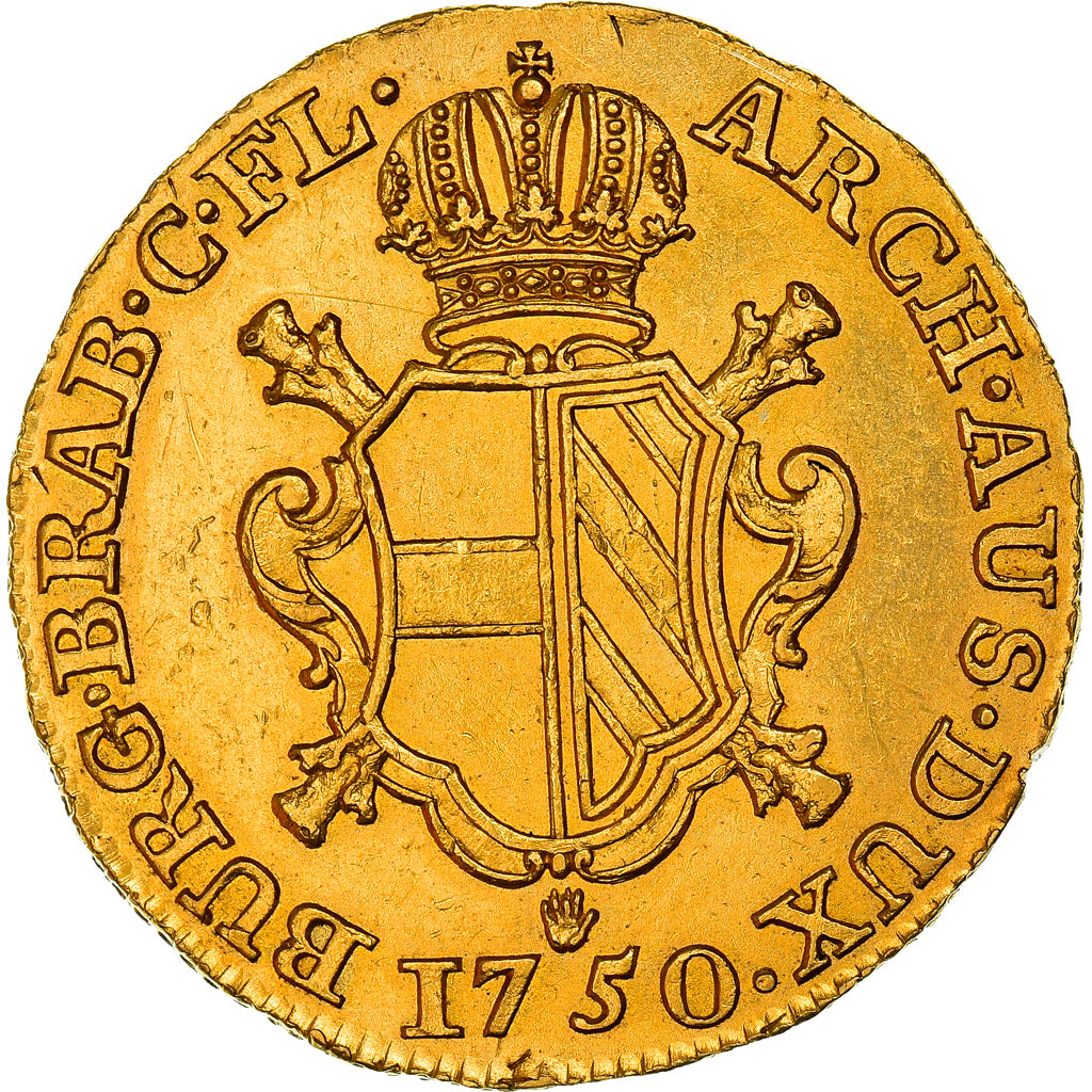 Monnaie, AUSTRIAN NETHERLANDS, Maria Theresa, Souverain d'or, 1750, Anvers, SUP