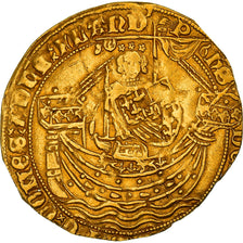 Moeda, Bélgica, Flanders, Philippe le Hardi, Noble d'or, 1388, Gand, EF(40-45)