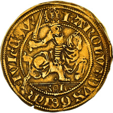 Moeda, Países Baixos, Gueldre, Charles d'Egmond, Florin d'or au cavalier