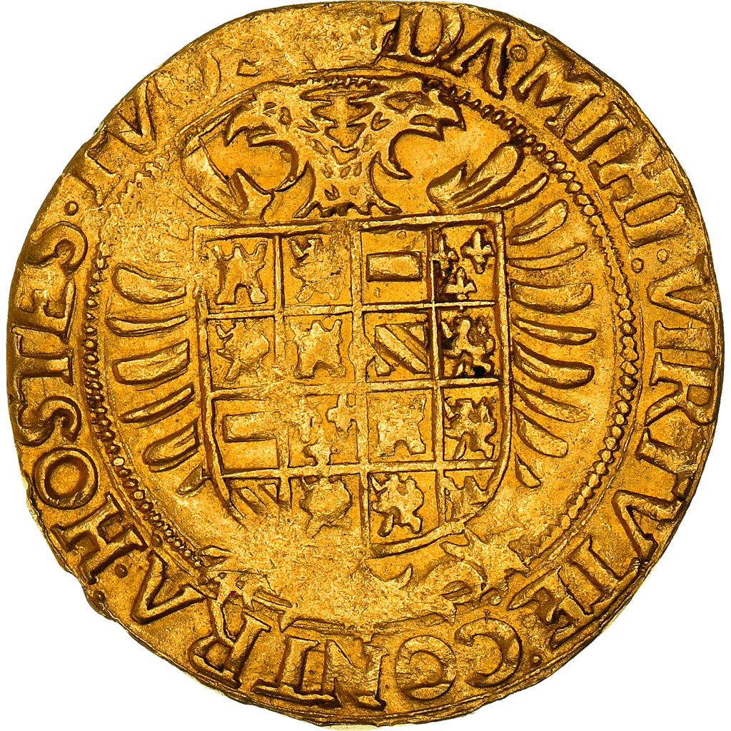 Coin, Belgium, Charles Quint, Réal Or, Antwerp, 2nd Emission, EF(40-45), Gold