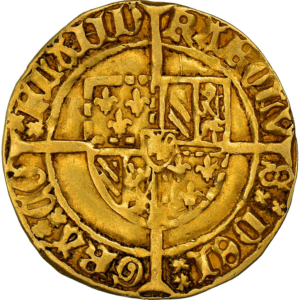 Coin, Belgium, Flanders, Charles Le Téméraire, Florin d'or de Bourgogne