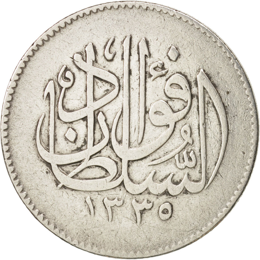 Egypt, Fuad I, 5 Piastres, 1920, VF(30-35), Silver, KM:326