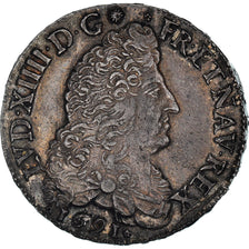 Coin, France, Louis XIV, 1/2 Écu aux 8 L, 1/2 Ecu, 1691, Amiens, AU(55-58)