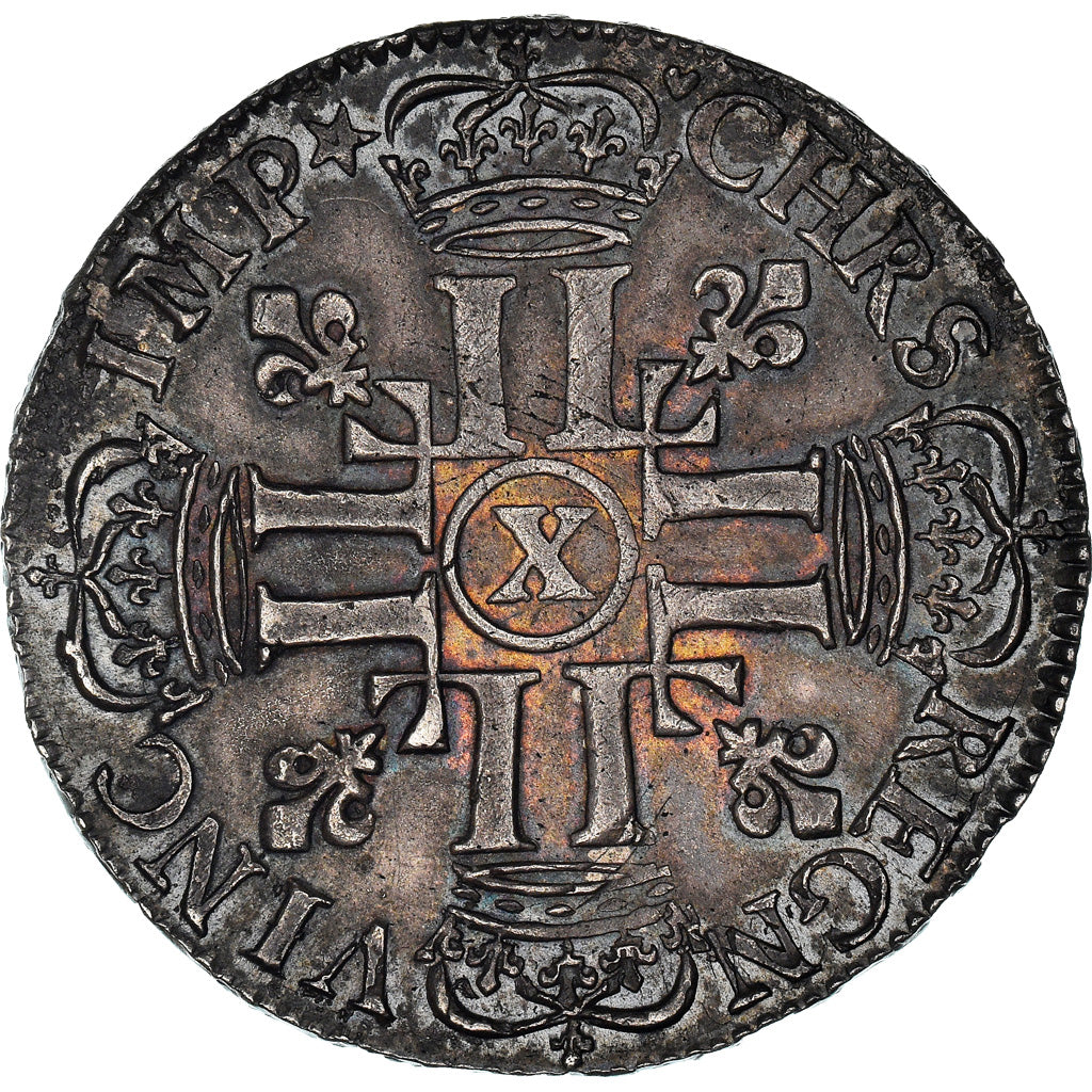 Coin, France, Louis XIV, 1/2 Écu aux 8 L, 1/2 Ecu, 1691, Amiens, AU(55-58)