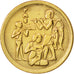 Egypt, 10 Milliemes, 1975, AU(55-58), Brass, KM:446